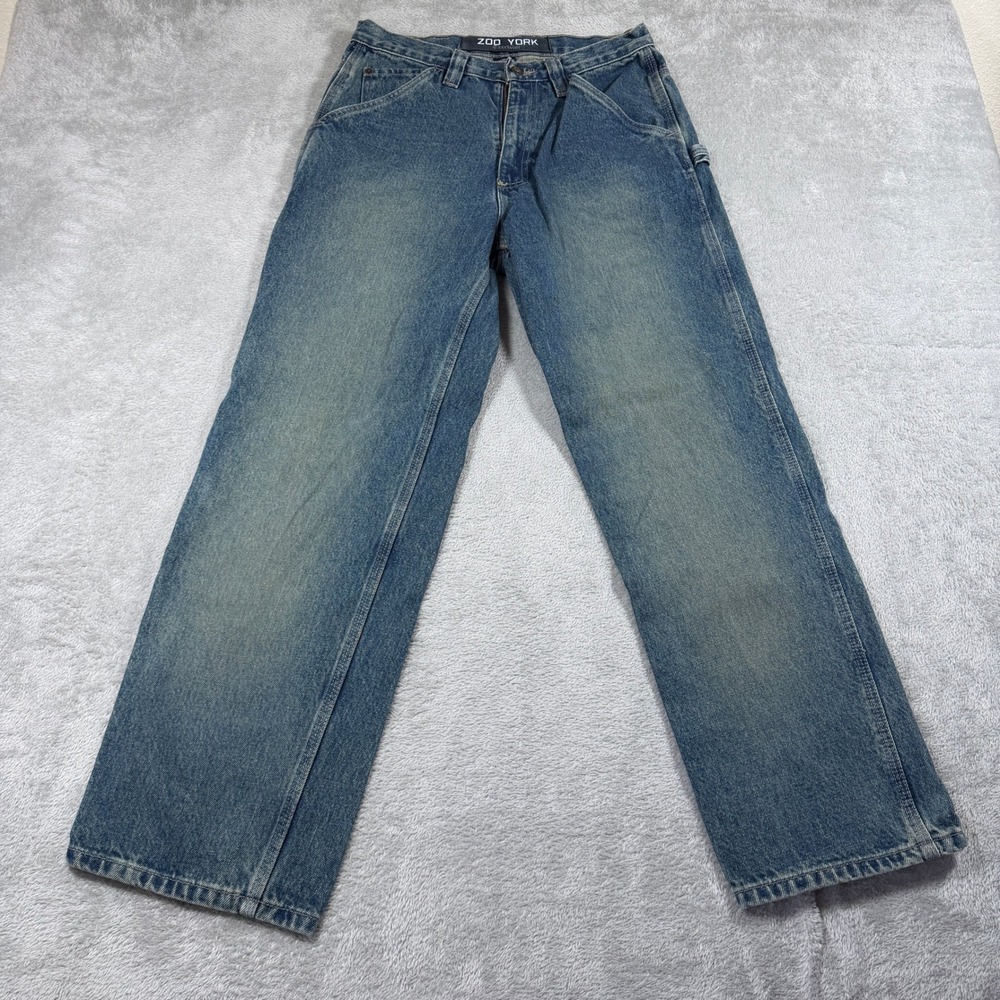 Zoo York Excelsior Jeans Mens 30x30 Blue Medium Wash Carpenter Y2K Skateboarding